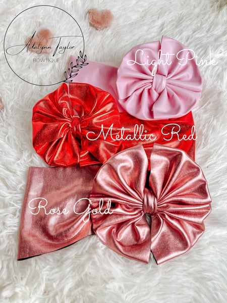 V-Day Leather Bows